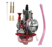 diaphragm gasket repair kit For 2T 4T For Koso Motocross For Karb Scooter ATV Red Blue For PWK24 26 28 30 34 Mm Motorcycle Carburetor Dirt Bike With Power Jet(RED-PWK34)