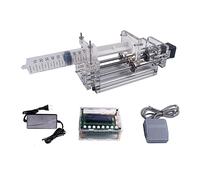 Diaphragm Pump 1-150ML Laboratory Micro Syringe Pump Desktop Precision Electric Injection Pump Mini Propel Pump Liquid Glue Dispenser DC 12V (Color : Upgrade Model)