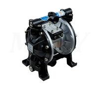 Diaphragm Pumps Compatible for Mini Pneumatic Diaphragm Paint Pumps, A-10/A-15/A-15B/A-20/A-26 Air Operated Aluminum Alloy Diaphragm Pump Industrial Use(A-15)