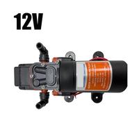 Diaphragm Pumps, Miniature 35PSI DC 12V 24V Marine Electric Booster Pump, Diaphragm Self-Priming Pump Solar Shower Car Wash Toilet Pumping RV(DC12)