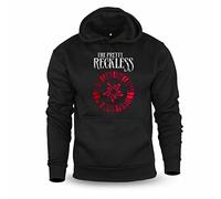 diari Das Pretty Reckless Logo Casual Herren Tops Kurzarm Hoodie Hooded SweatShirt Black XXL