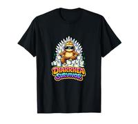 Diarrhea Survivor Funny Sloth Toilet Paper Throne Humor T-Shirt