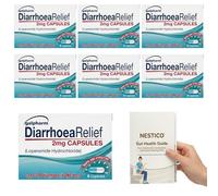 Diarrhoea Relief 6 Pack (36 Capsules) | Loperamide 2mg Capsules Bulk | Includes Nestico Diarrhoea Relief Guide & Stool Recording Chart | Fast-Acting Diarrhoea Tablets for Adults