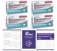 Diarrhoea Relief Capsules 24 Pack - Loperamide Hydrochloride 2mg Instant | JJH Medical Bundle with Stool Chart, Symptom Tracker & Triggering Factors Guide for Adult Diarrhoea Relief