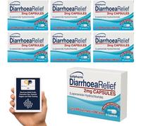 Diarrhoea Relief Capsules 6 Packs of 6 - Loperamide Hydrochloride 2mg | PillPharm Bundle with Stool Chart, Symptom Tracker & Triggering Factors Guide for Adult Diarrhoea Relief- Packaging May Vary