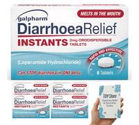 Diarrhoea Relief Instant (4 Pack), TDY Bundle Including Diarrhoea Causes & Relielf Guides + Stool Chart & Recording Chart
