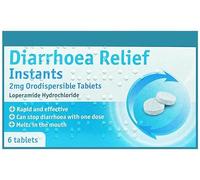 Diarrhoea Relief Instants Loperamide Hydrochloride 2mg Orodispersible Tablets for Diarrhea - 3 x 6-18 Tablets (GSL)