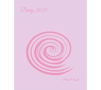 Diary 2020: Weekly Planner & Monthly Calendar - Desk Diary, Journal, Pastel Pink, Pretty Pink, Feminine Diary One Colour - 8x10" (Diary - Plain & Simple Series)