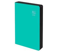 Diary 2022 2023 - Regenerated Leather - Pacific - Day Page - Size A5-15 x 21 cm - Language: Spanish - English - Includes Two Record Tapes and Stickers - Kunnui