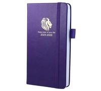 Diary 2025-2026 - 18 Month Mid Year Diary from Jul. 2025 to Dec 2026, A6 Pocket Week to View, Weekly & Month Planner with Leather Cover, Pen Loop, Inner Pocket (Purple)