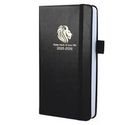 Diary 2025-2026 - 18 Month Mid Year from Jul. 2025 to Dec 2026, A6 Pocket Week to View Diary, Weekly & Month Planner with Leather Cover, Pen Loop, Inner Pocket (Black)