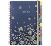 Diary 2025-2026 - A5 Mid Year Diary 2025 2026 Week to View, Weekly Planner with Monthly Tabs, Notes, Pocket, 1 Week On 2 Pages with Appointment, Aug.25 to Jul.26, Spiral Academic Diary 2025 2026