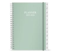 Diary 2025-2026, A5 Weekly/Monthly Planner with Monthly Tabs, 2025 Planner from Jul 2025 to Jun 2026, Twin-Wire Binding,Easy to Organize Your Daily Life,14.8×21cm, Planners 2025-2026 Week to View