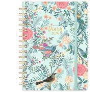 Diary 2026 - A5 Diary 2026 Week to View, Jan. 2026 to Dec. 2026, with Twin-Wire Binding, Beautiful Hardcover, Back Pocket, 21.5 x15.5 x1.5 cm