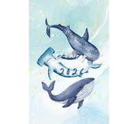Diary 2026 - A5 Weekly Planner - Shark & Whale - Wildlife-Themed Journal - Week-to-view
