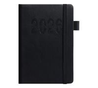 Diary - 2026 Daily Diary with Carry Strap, A5 English Notebook Vertical Lines for Fitness Work Travel Daily School Students Meetings On the Go Office