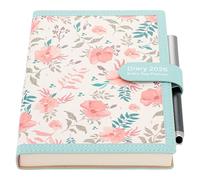 Diary 2026 Page a Day A5,Soft Cover Organiser Daily Planner from Jan 2026 to Dec 2026 Diary with Pen,Productivity Monthly Planner with Stickers,Monthly Tabs (Blue 2026, A5)