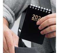 Diary 2026 Ring Binder Pocket Size A7 Soft Spiral Binding for School Work Planning Diary Study