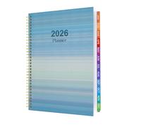 Diary 2026 Week to View A4 from January 2026 to December 2026, 2026 Planner with Monthly Tabs, Hardcover, Twin-Wire Binding, 100Gsm Thick Paper (8.5" x 11")