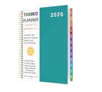 Diary 2026 Week to View A4 from January 2026 to December 2026, 2026 Planner with Monthly Tabs, Hardcover, Twin-Wire Binding, 100Gsm Thick Paper (8.5" x 11")