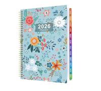 Diary 2026 Week to View A4 from January 2026 to December 2026, 2026 Planner with Monthly Tabs, Hardcover, Twin-Wire Binding, 100Gsm Thick Paper (8.5" x 11")