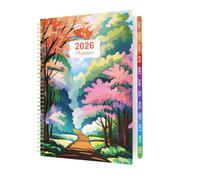Diary 2026 Week to View A4 from January 2026 to December 2026, 2026 Planner with Monthly Tabs, Hardcover, Twin-Wire Binding, 100Gsm Thick Paper (8.5" x 11")