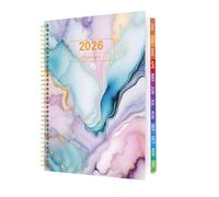 Diary 2026 Week to View A4 from January 2026 to December 2026, 2026 Planner with Monthly Tabs, Hardcover, Twin-Wire Binding, 100Gsm Thick Paper (8.5" x 11")