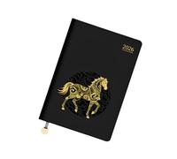 Diary 2026 Week, Weekly & Monthly Full Year Planner, Luxury Diary 2026 & Notebook In One! 2026 Week To View, Week To View For Study Plan, Work Schedule Record And Daily Life (Obsidian Black)