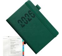 Diary 2026 Year Recording Book with Lanyard | A5 English Notebook Vertical Lines for Fitness Work Travel Daily School Students Meetings On the Go Office