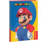 Diary Compatible with Super Mario School Diary - Classic Version 2025/2026 F.to Standard 18 x 14 cm + Free Mario or Luigi Key Ring and Mario Pen