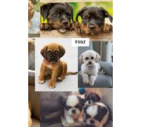 DIARY, Hardback Notebook: Cute puppies and dogs Journal, Dog Notebook. Diary, 6"x9" Lined Pages with date and heading, 100 Pages For Dog Owners To Write, Doodle & Create.