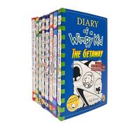 Diary Of A Wimpy Kid 8 Books Collection Set by Jeff Kinney (Hot Mess and More)