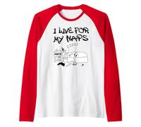 Diary of a Wimpy Kid I Live for My Naps Funny Raglan Baseball Tee