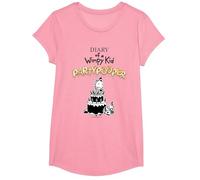 Diary of a Wimpy Kid Party Pooper Cover T-Shirt, Girls, Pink, X-Small