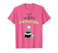 Diary of a Wimpy Kid Party Pooper Cover T-Shirt, Men, Pink Heather, Small