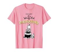 Diary of a Wimpy Kid Party Pooper Cover T-Shirt, Men, Pink, Large