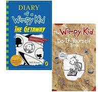 Diary of a Wimpy Kid The Getaway & Do-It-Yourself Book By Jeff Kinney 2 Books Collection Set