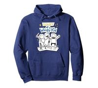 Diary of a Wimpy Kid Wimpy Kid Group Pullover Hoodie, Adult Unisex, Navy Blue, Large