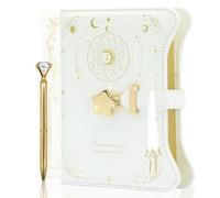 Diary with Lock and Keys for Girls and Women, Locking Diary for Gift Ideas with Gift Box and Pen and Bookmark, Journal for Women with 360 Kraft Pages, B6 Refillable Notebook with Lock for Writing