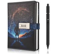 Diary with Lock for Boys, Secret Diary Kids Lockable Notebook with Pen, Space Journal with Lock Teenage Boy, Back to School Birthday Gifts Presents for Boys 8 9 10 11 12 13 14 15 Year Old, Journal Men