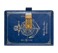 Diary with Lock - Leather Lock Notebook, Vintage Diary with Lock, PU Leather with Pen and Sticker Planner , Pen and Gift Box, Perfect for Men and Women