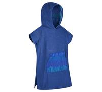 DiaryLook Kids Swimming Changing Robe with Hood, Beach Poncho Towel with Pockets Boys & Girls Quick Dry, Bath Robe Surfing Watersport Rose Navy Strip 6-9 Years