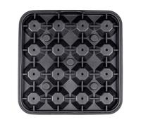 Diarypiece 16 Slot Diamond Shaped Ice Cube Maker - Silicone Molds - Black - 1 Pack - Includes 1x Ice Cube Molds