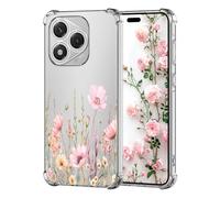 DiaryTown Clear Case Compatible with Honor 400 Lite 5G Crystal Cute Pattern Girls Women Transparent Cover Shockproof TPU Silicone Bumper Protective Phone Case for Honor 400 Lite 5G - Flower Bouquet
