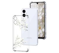 DiaryTown Clear Case Compatible with iPhone 16 Crystal Cute Pattern Girls Women Transparent Cover Shockproof Soft TPU Silicone Bumper Protective Phone Case for iphone 16 - Orchid