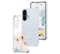 DiaryTown Clear Case Compatible with Samsung Galaxy A57 5G Crystal Cute Pattern Girls Women Transparent Cover Shockproof Soft Silicone Bumper Protective Phone Case for Galaxy A57 5G - Dandelion