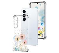 DiaryTown Clear Case Compatible with Samsung Galaxy S26 Crystal Cute Pattern Girls Women Transparent Cover Shockproof Soft Silicone Bumper Protective Phone Case for Galaxy S26 - Dandelion