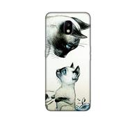 DiaryTown compatible with Samsung Galaxy J5 2017 / J530 Case, Cute Animal Pattern Protective Cases Soft TPU Silicone Shockproof Black Cover Thin Gel Bumper Phone Case for Samsung J5 2017, Two Cats