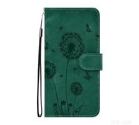 DiaryTown Wallet Case for Samsung Galaxy A17 / A26 5G Phone Case Dandelion with Credit Card Holder Purse Kickstand Shockproof Magnetic Protective Flip Case Cover for Galaxy A17 5G / 4G - Dark Green