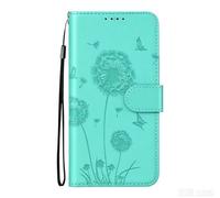 DiaryTown Wallet Case for Samsung Galaxy A57 5G Phone Case Dandelion Pattern with Credit Card Holder Purse Kickstand Shockproof Magnetic Protective Flip Case Cover for Galaxy A57 5G - Light Green
